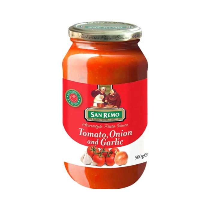 San Remo Homestyle Pasta Sauce Tomato, Onion & Garlic