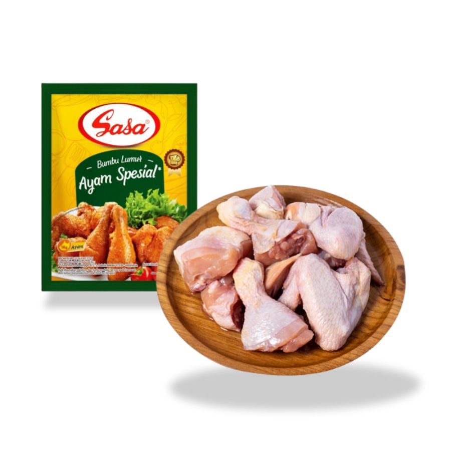 Bundle Sasa Lumur Ayam Spesial 26gram + Ayam Nanas Potong 8 Sreeya 450gram
