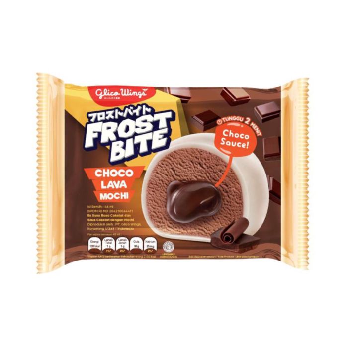 [Bundle 2] Glico Wings Frostbite Chocolava Mochi Ice Cream 1 Pcs/Es Krim 46 ml