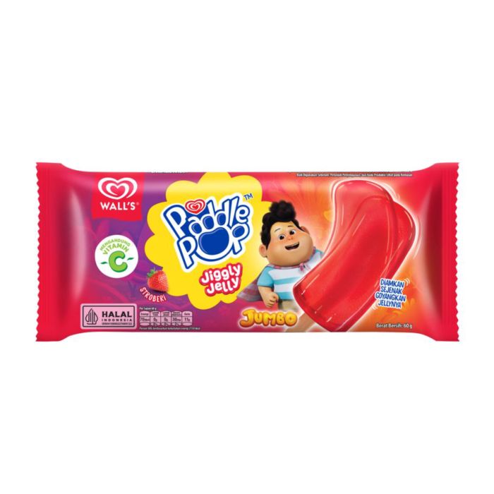 [Bundle 2] Walls Paddle Pop Jiggly Jelly Stroberi 60 gram
