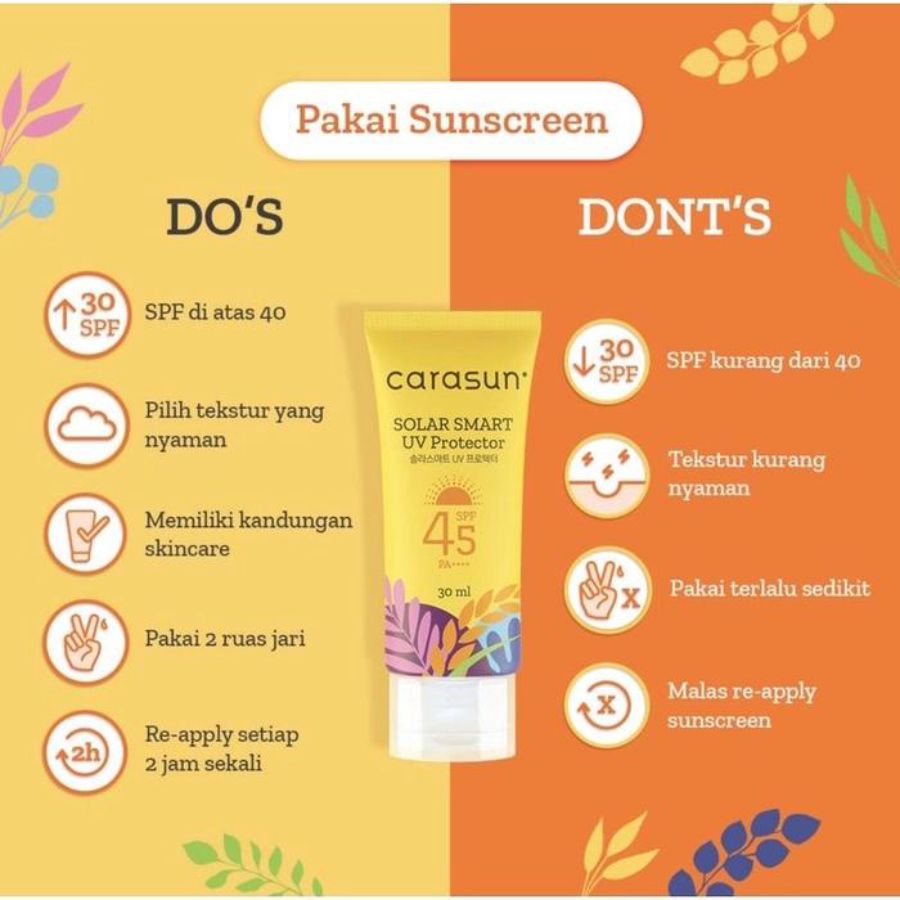 Carasun Solar Smart UV Protector SPF 45 PA++++ 70ml