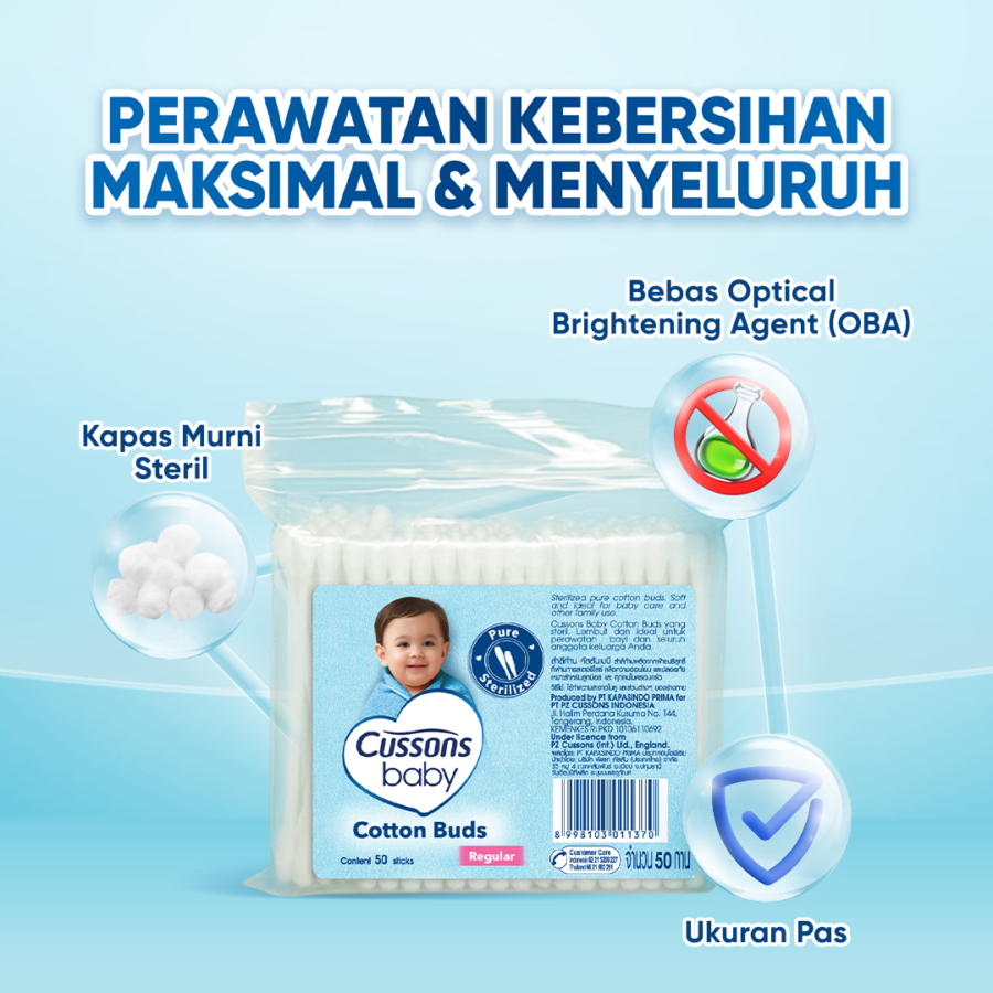 Cussons Baby Cotton Buds Extra Fine 50stick