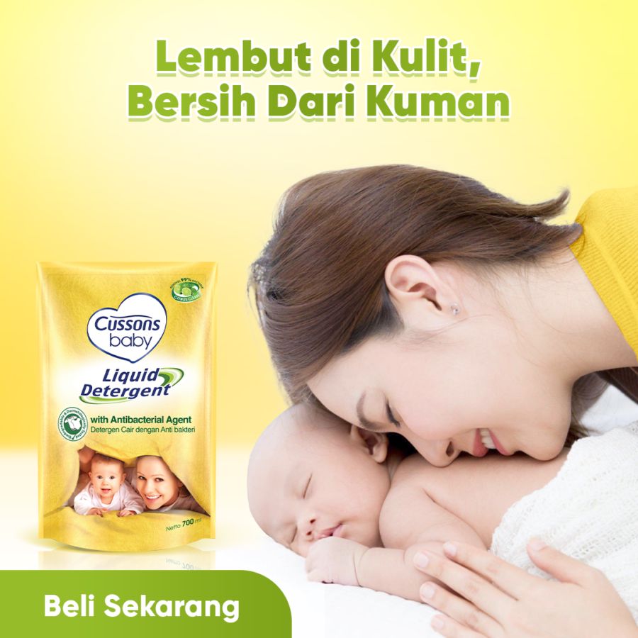Cussons Baby Liquid Detergent with Antibacterial Citrus Clean 700ml