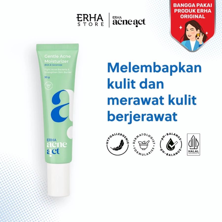 Erha Acneact Bha & Ceramide Gentle Acne Moisturizer 30gram