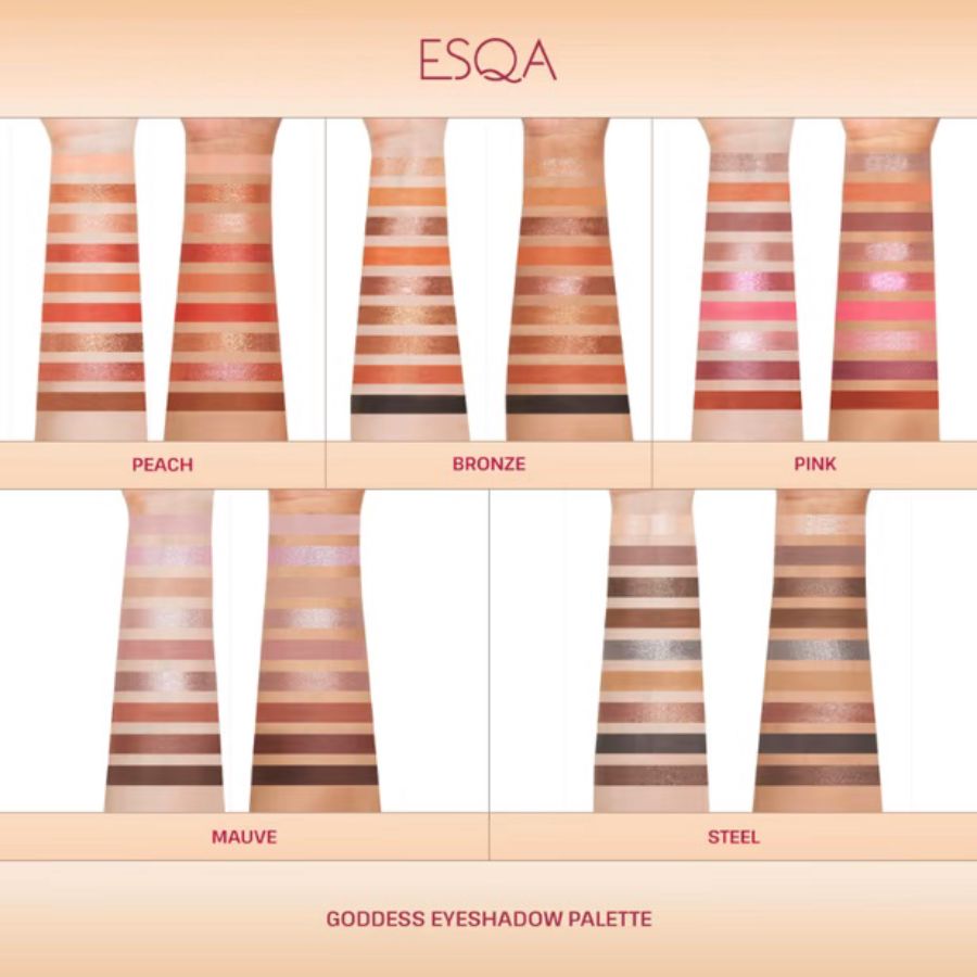 Esqa Goddess Eyeshadow Palette Peach 1pcs
