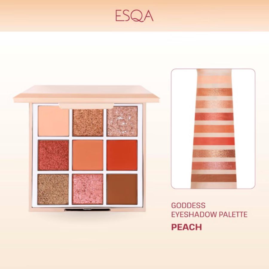 Esqa Goddess Eyeshadow Palette Peach 1pcs