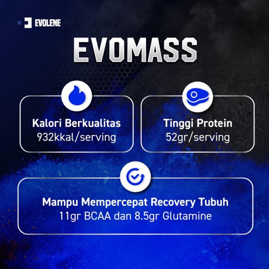 Evolene Evomass Mass Gainer Strawberry Milkshake 10 Lb 4500gram