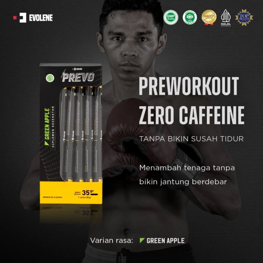 Evolene Prevo Pre Workout Green Apple 7 S