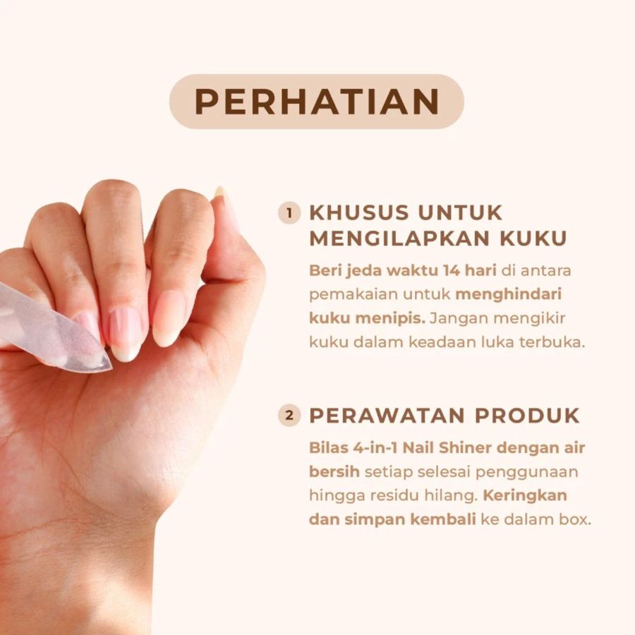 Eze Nails 4-In-1 Nail Shiner (Pengilap Kuku) 1pack