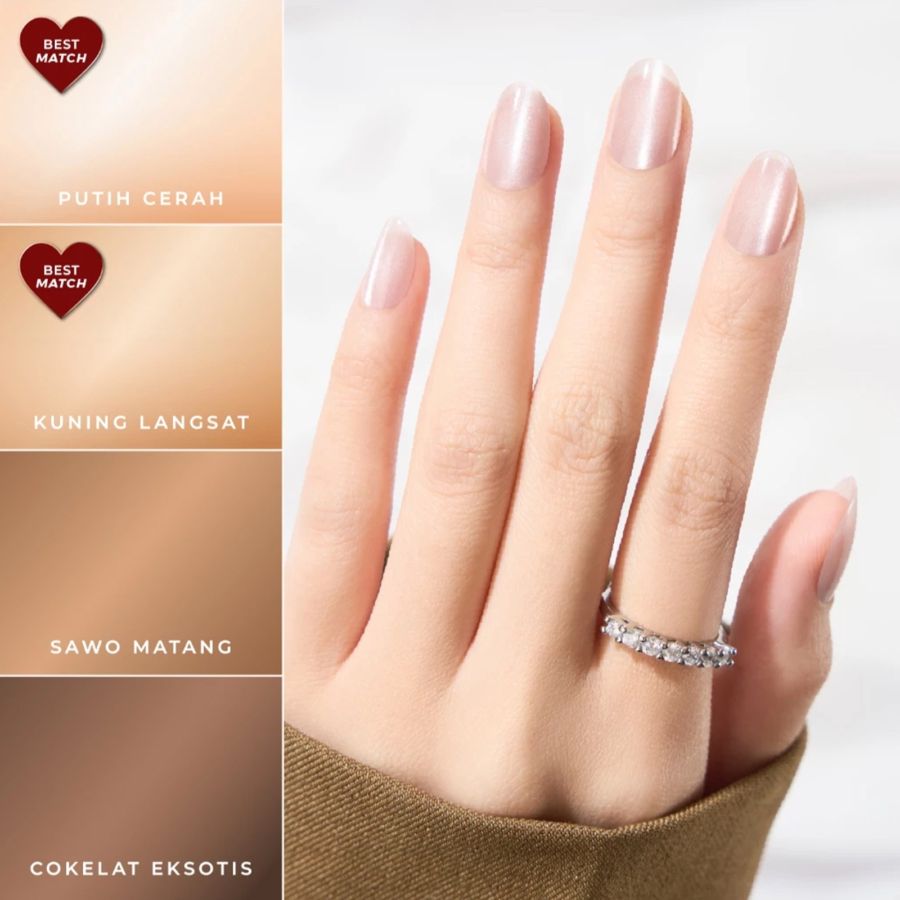 Eze Nails Bare With Me Spot On Manicure Kuku Palsu Tempel 11gram