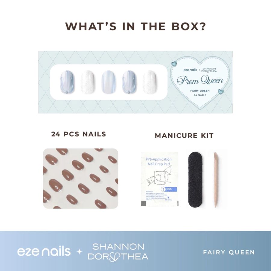 Eze Nails Fairy Queen (Kuku Palsu Tempel) 24pcs