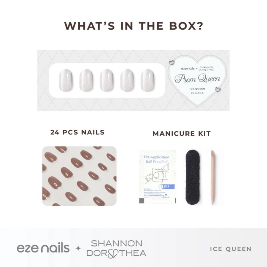 Eze Nails Ice Queen (Kuku Palsu Tempel) 24pcs