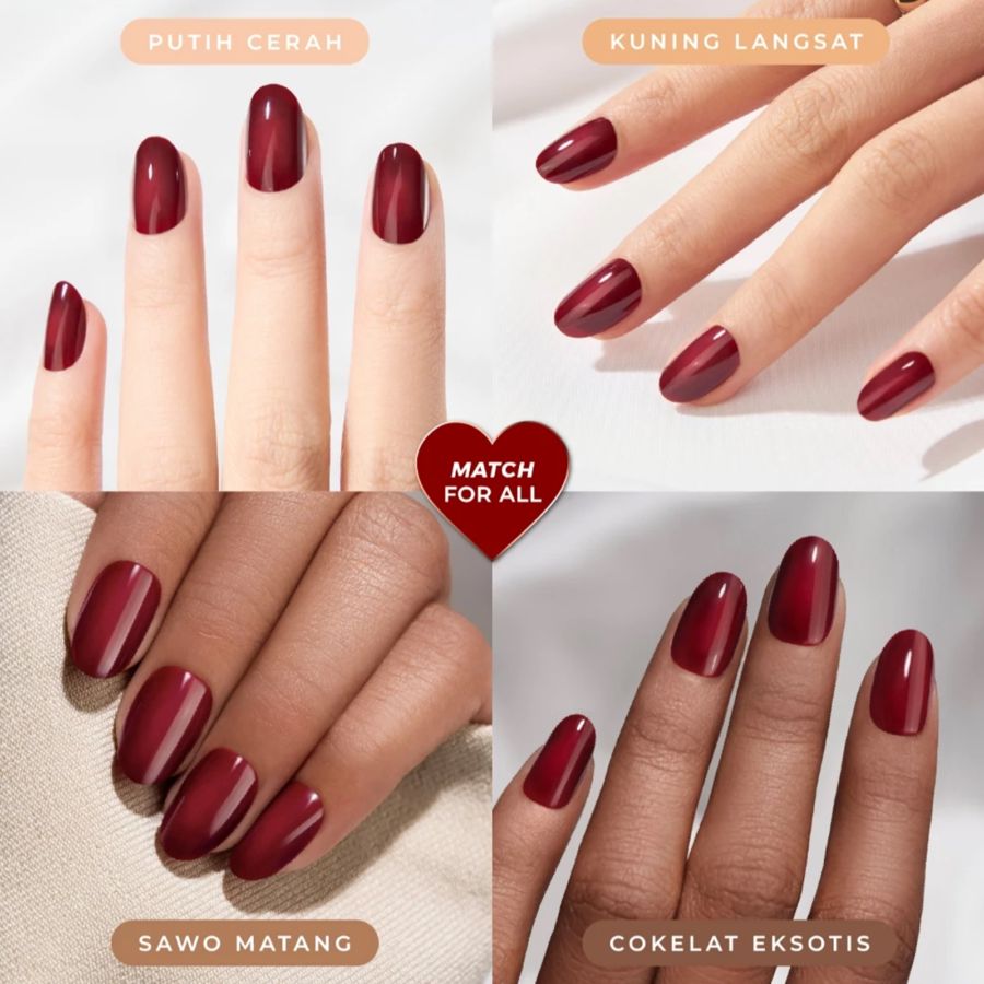 Eze Nails My Red Or Die Spot On Manicure Kuku Palsu Tempel 11gram