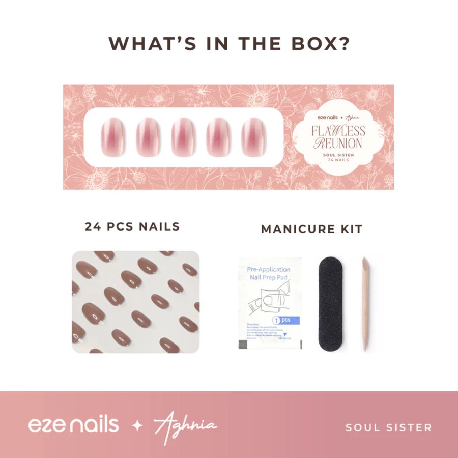 Eze Nails Soul Sister Spot On Manicure Kuku Palsu Tempel 24pcs 11gram