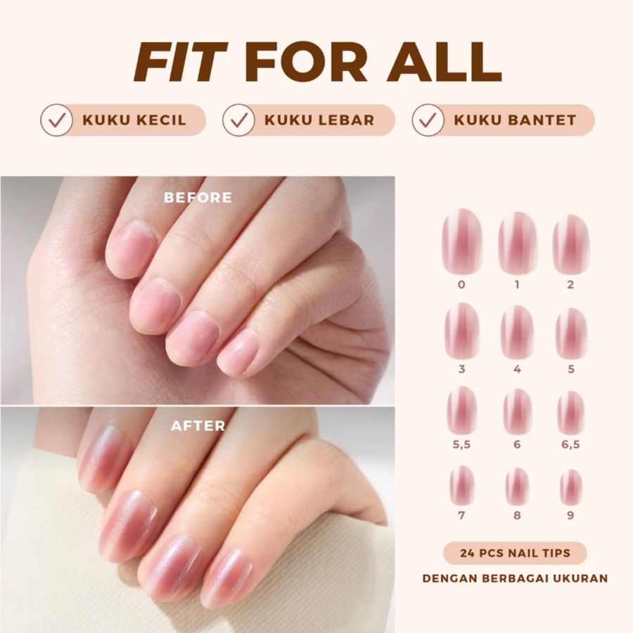 Eze Nails Soul Sister Spot On Manicure Kuku Palsu Tempel 24pcs 11gram