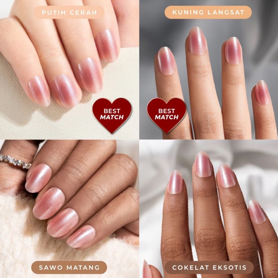 Eze Nails Soul Sister Spot On Manicure Kuku Palsu Tempel 24pcs 11gram