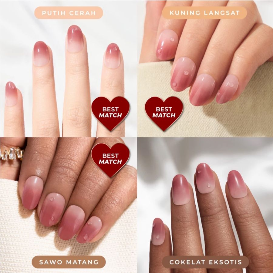 Eze Nails Sweet Dates Spot On Manicure Kuku Palsu Tempel 11gram