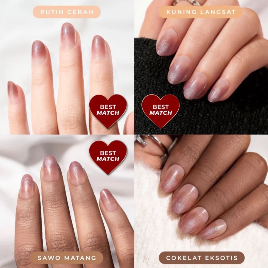Eze Nails Through Brick And Thin Spot On Manicure Kuku Palsu Tempel 11gram