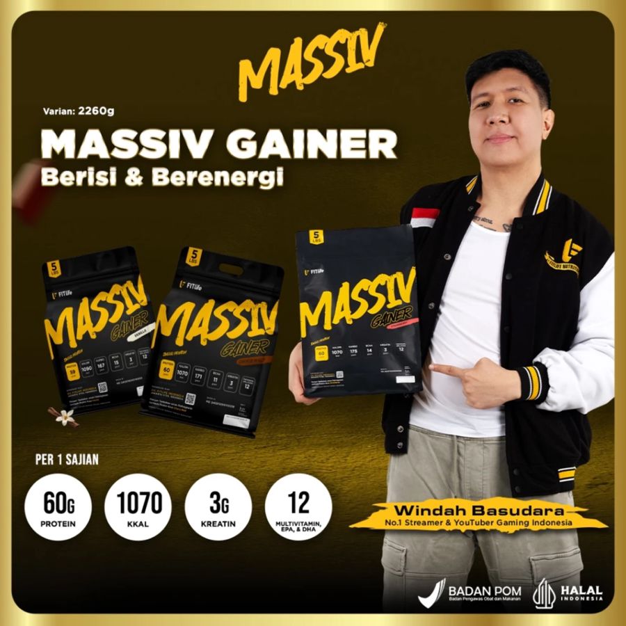 FITlife Massiv Gainer Whey Protein Choco Malt 5lbs 2260gram