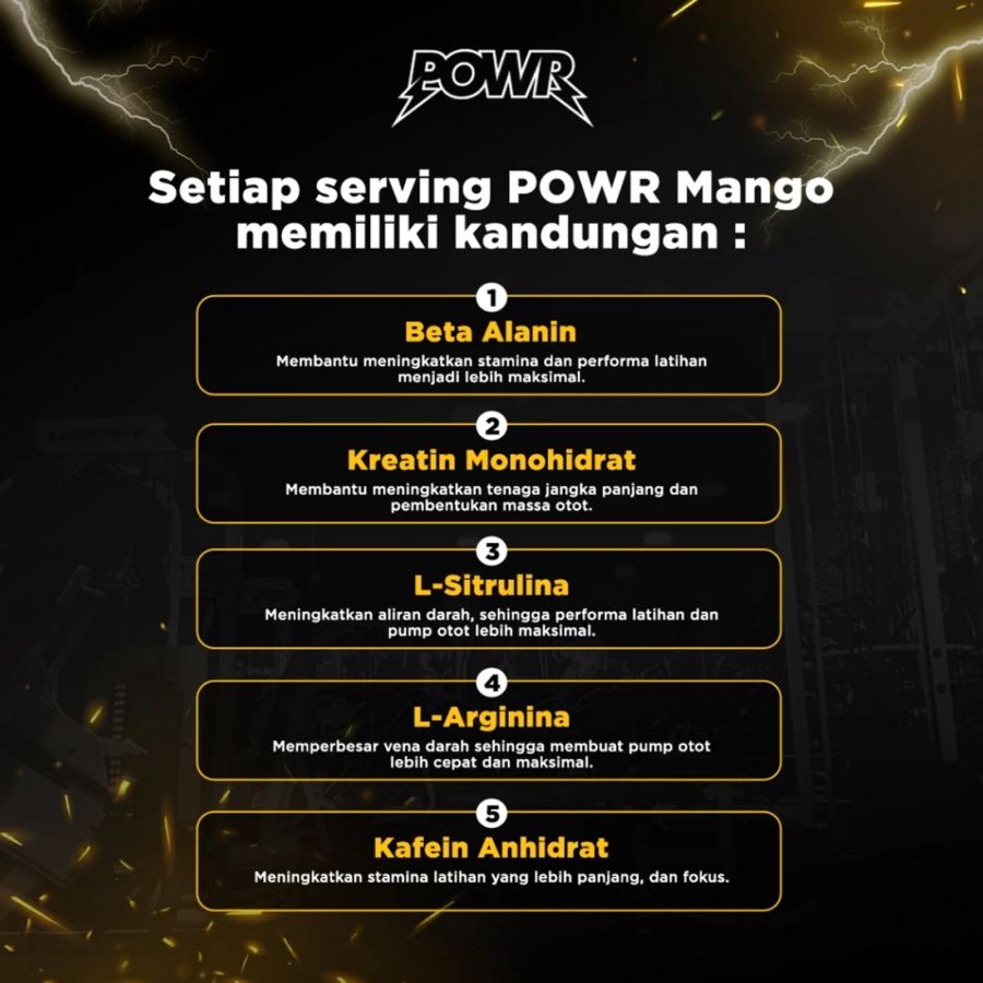 FITlife Powr Pre Workout Lemon 15sachets