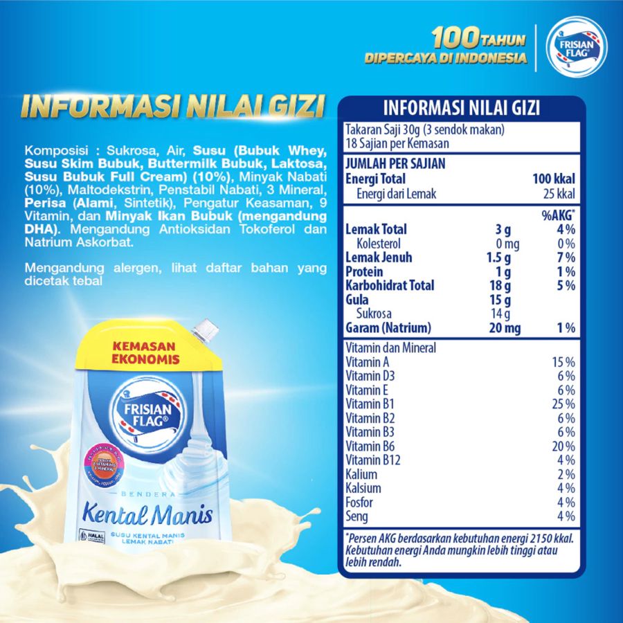 Frisian Flag Kental Manis Pouch 535gram