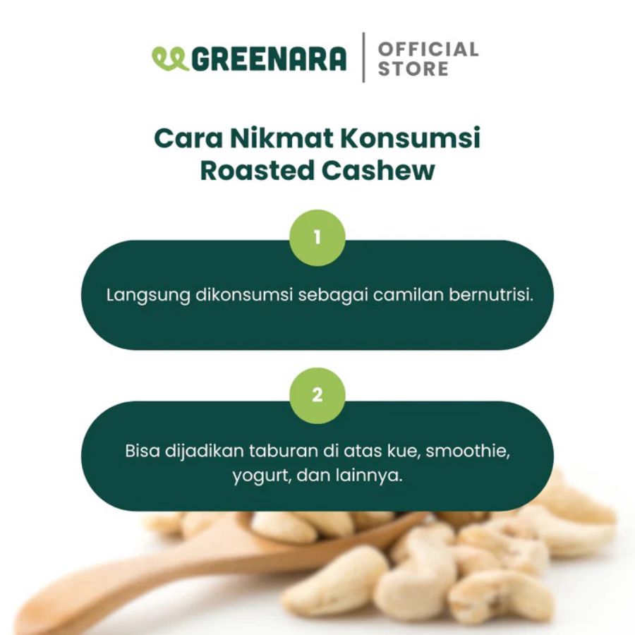 Greenara One Serving Roasted Cashew 30gr 1pcs