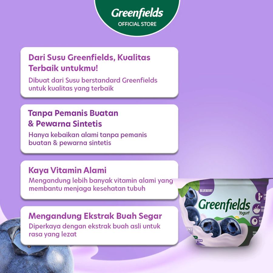 Greenfields Blueberry Yogurt 125gram