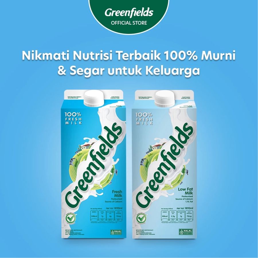 Greenfields Fresh Milk Full Cream 1890ml