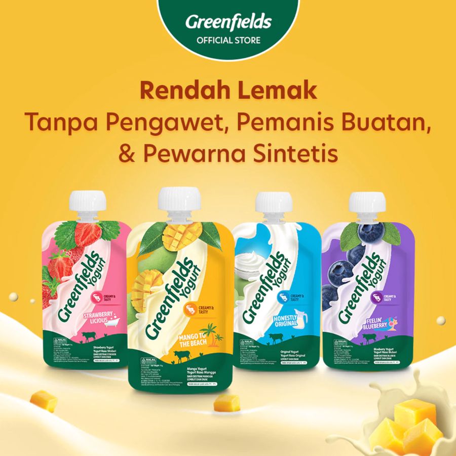 Greenfields Mango Yogurt Pouch 110gram