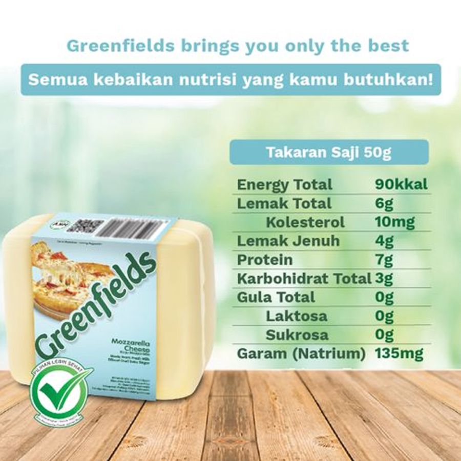 Greenfields Mozzarella Cheese 200gram