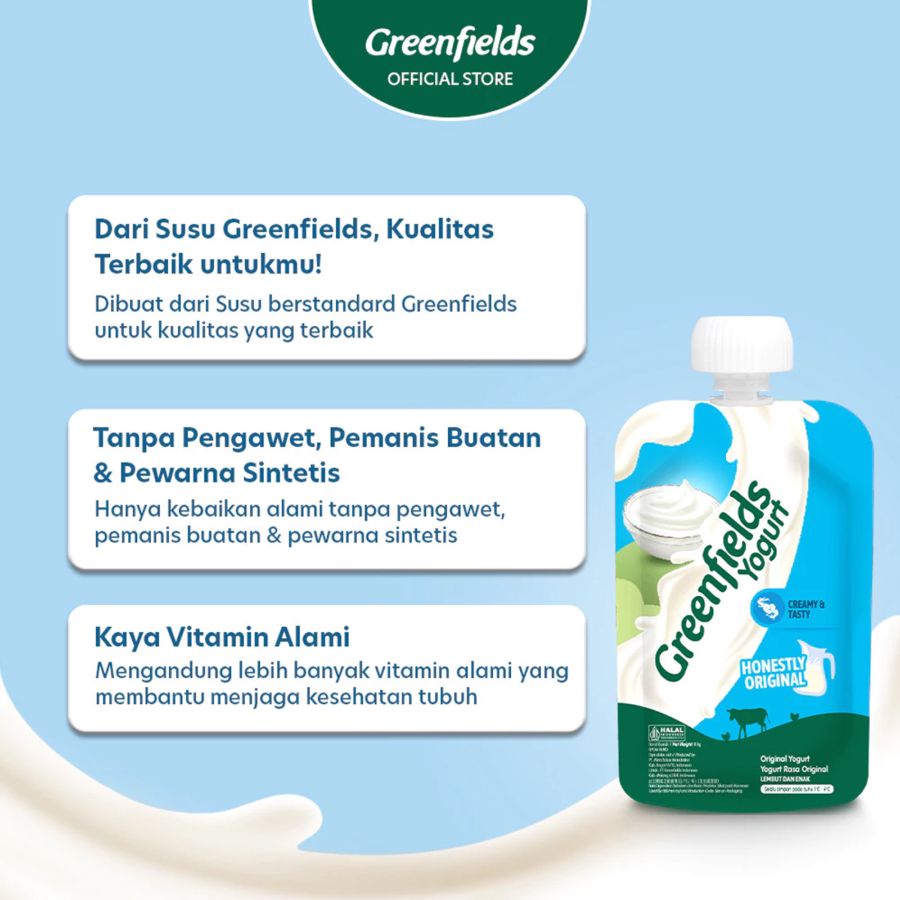 Greenfields Original Yogurt Pouch 110gram