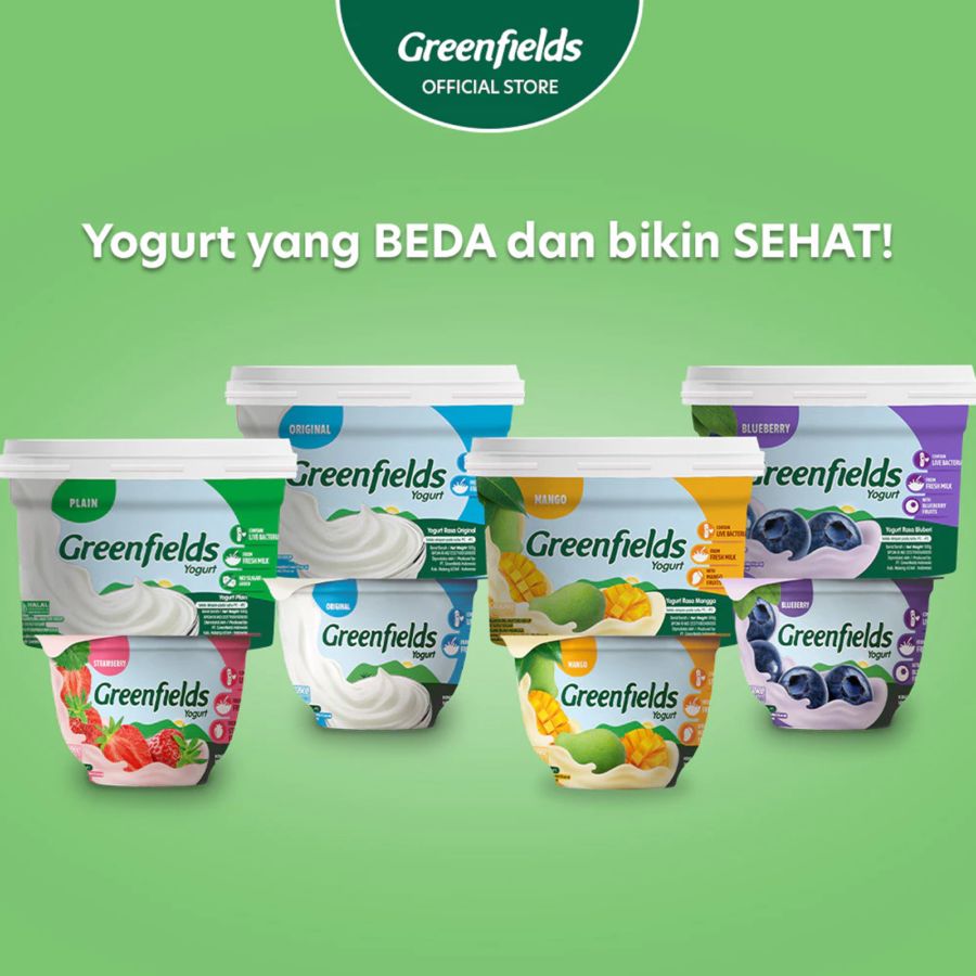 Greenfields Plain Yogurt Cup 500ml