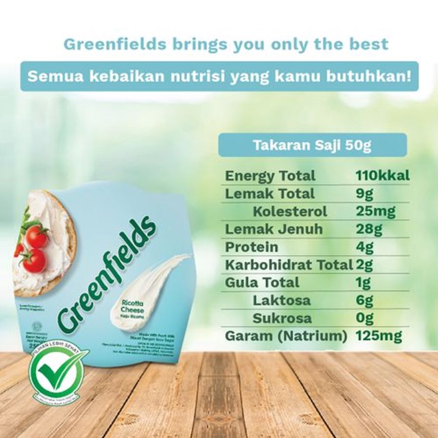 Greenfields Ricotta Cheese 250gram