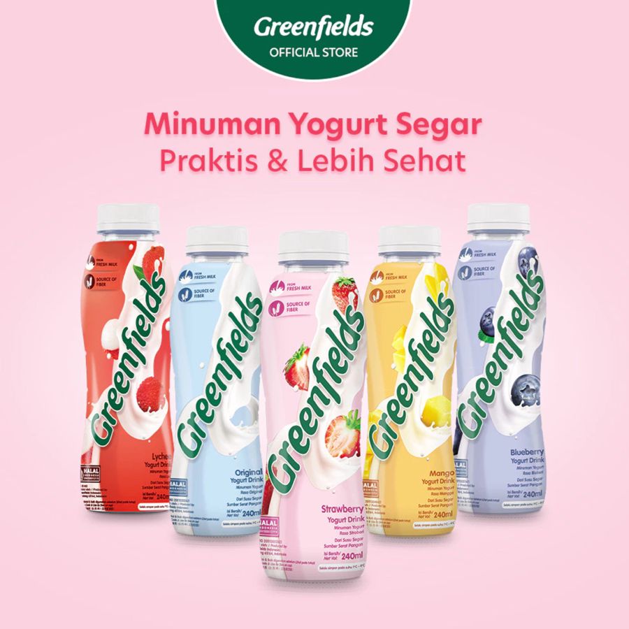 Greenfields Strawberry Yogurt Drink 240ml