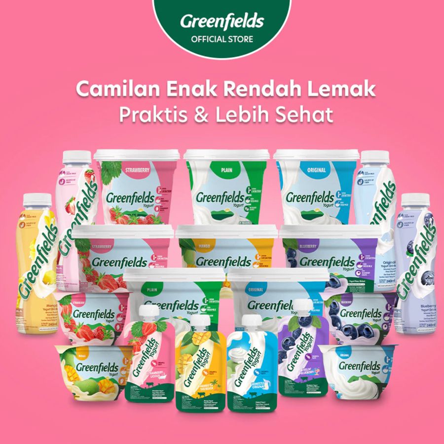 Greenfields Strawberry Yogurt Pouch 110gram