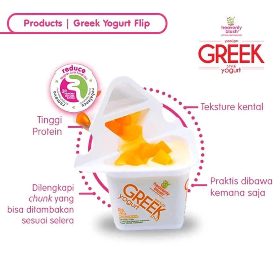 Heavenly Blush Greek Yogurt Strawberry 100gram