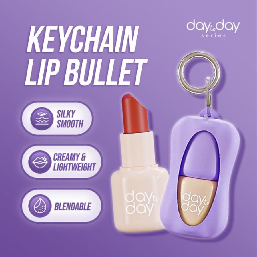 Implora Day To Day Lip Bullet 05 At Night 3 In 1 Lipstick, Blush On, Eyeshadow 1gram