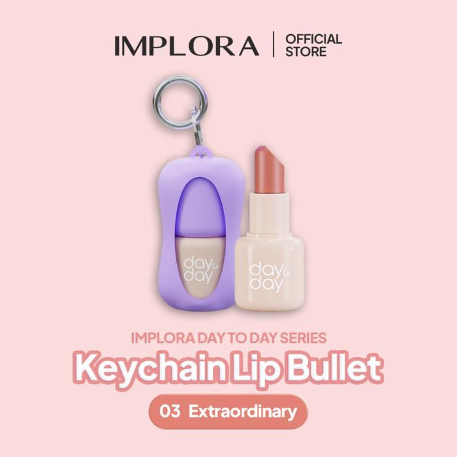Implora Day To Day Lip Bullet 03 Extraordinary 3 In 1 Lipstick, Blush On, Eyeshadow 1gram