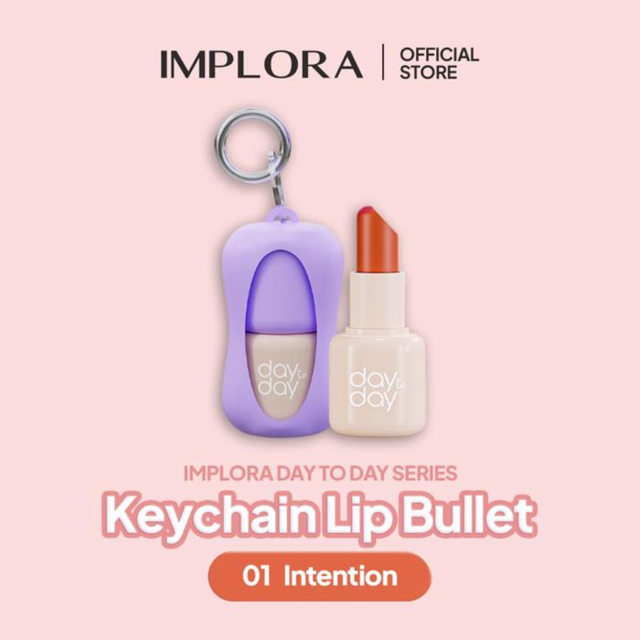 Implora Day To Day Lip Bullet 01 Intention 3 In 1 Lipstick, Blush On, Eyeshadow 1gram