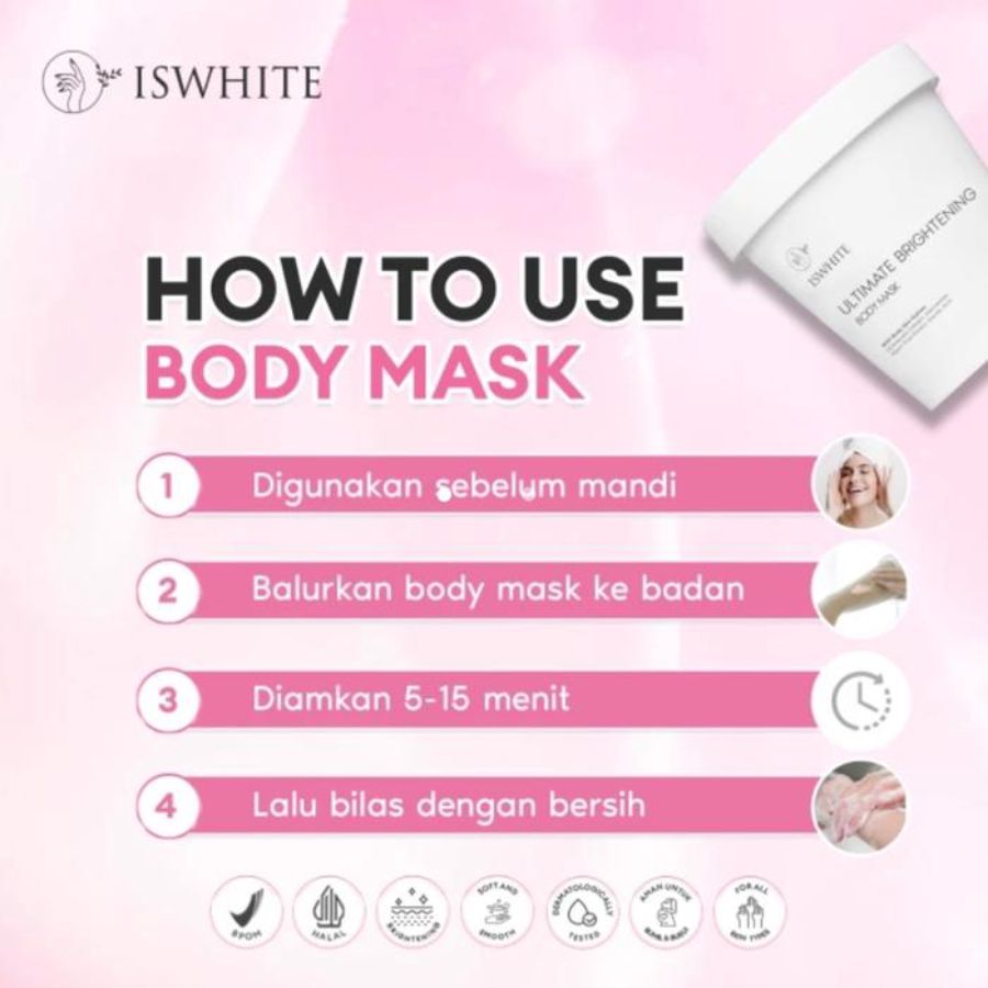Iswhite Brightening Body Mask 200gram