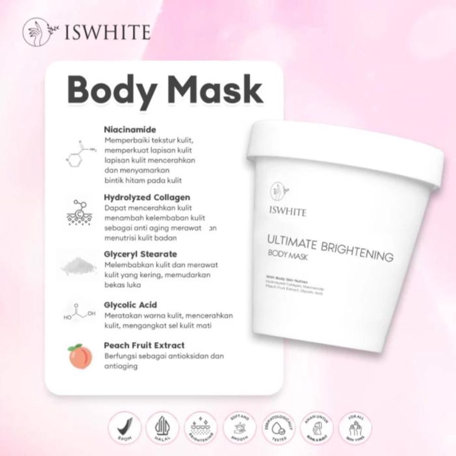 Iswhite Brightening Body Mask 200gram