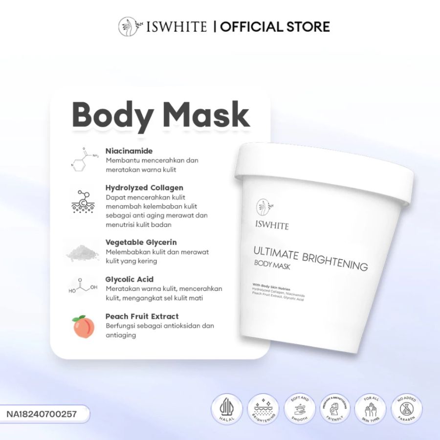 Iswhite Brightening Body Mask 70gram