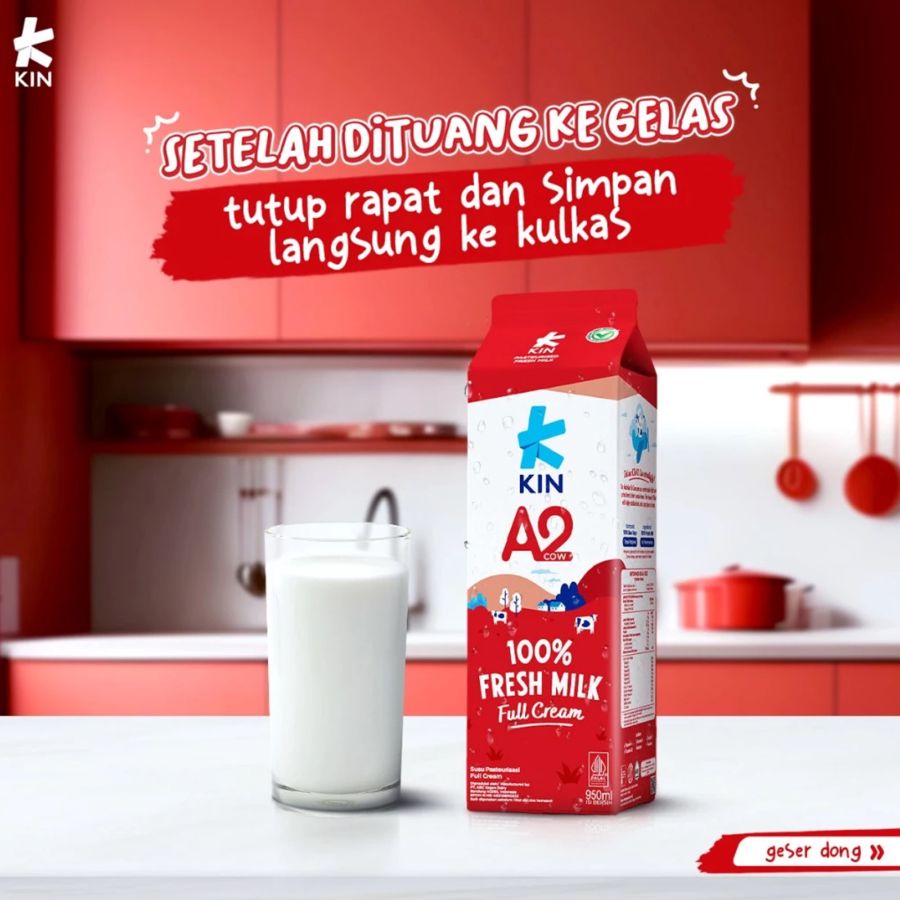 Kin A2 Fresh Milk 1liter