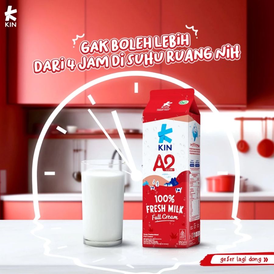 Kin A2 Fresh Milk 1liter