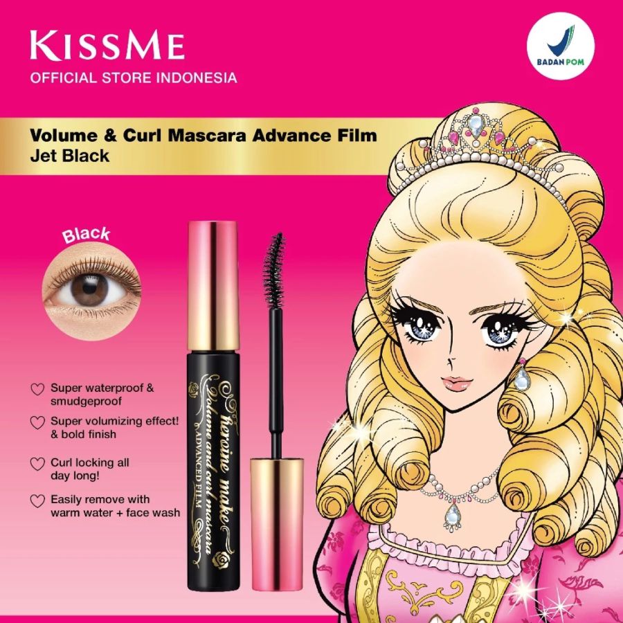 KISS ME HEROINE Make Volume & Curl Advanced Film Mascara 6gram
