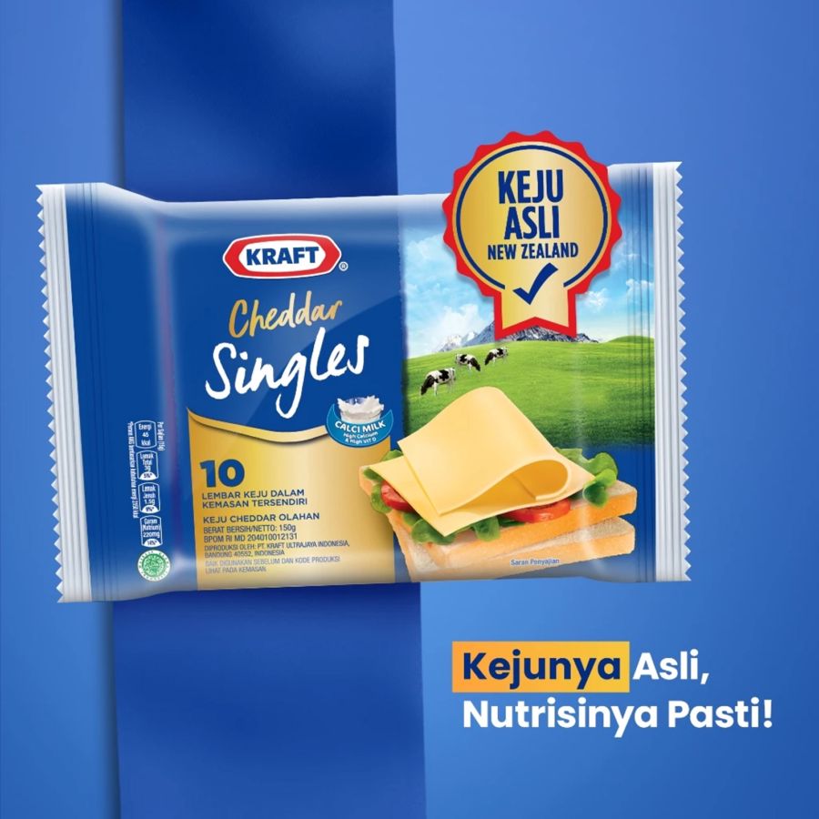 Kraft Singles Keju Slice 10's 150gram