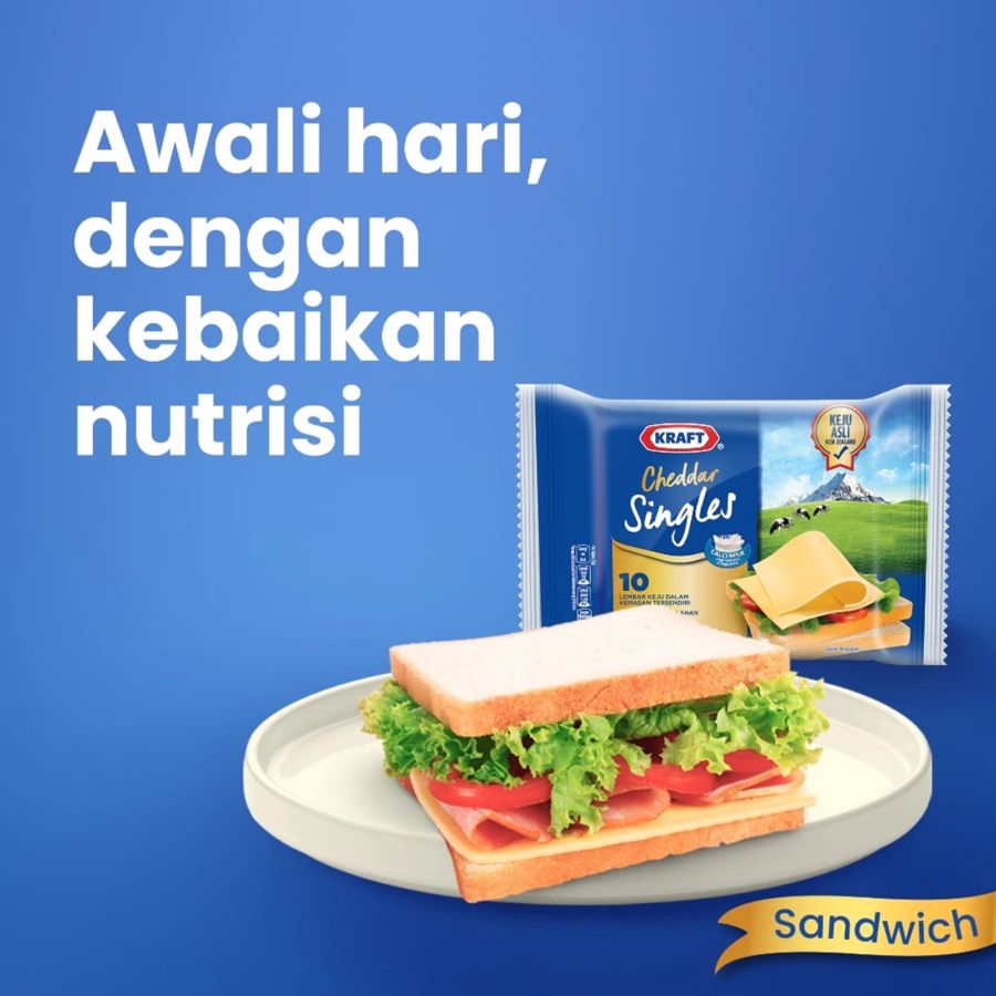 Kraft Singles Keju Slice 10's 150gram