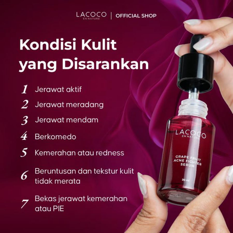 Lacoco Grape Fruit Acne Fighter Face Serum 20ml