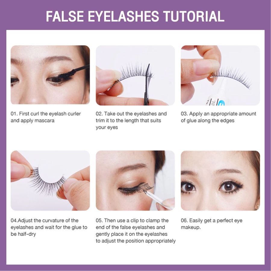 MAANGE 5 Pairs of Natural 3D False Eyelashes Bulu Mata Palsu 1464 Z19 100gram