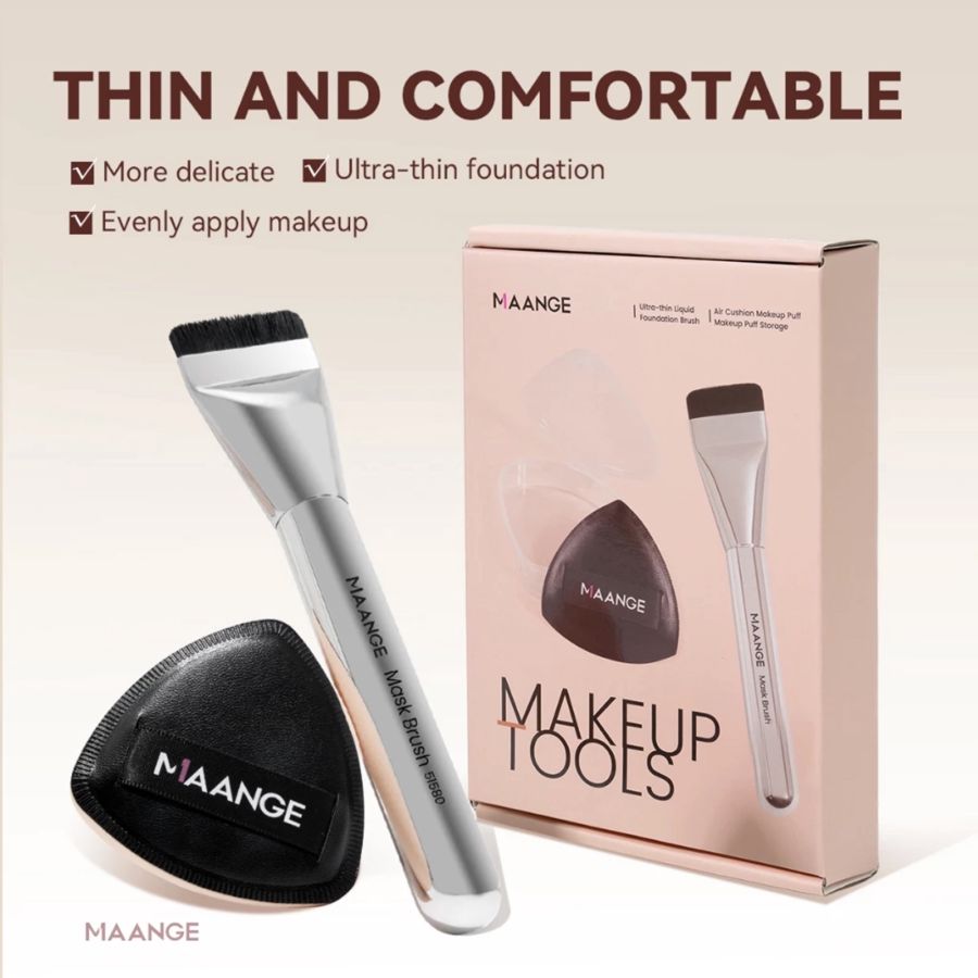 MAANGE Complexion Makeup Tools Set Silver 100gram